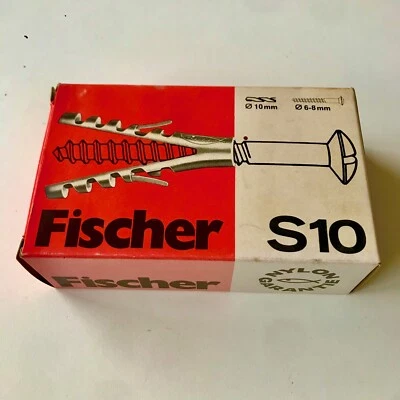 50 pz Fischer tasselli in nylon S-10  S- 8 senza vite tassello espansione - Immagine 1 di 3