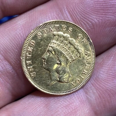 1878  U.S. Princess Three Dollars Gold  * - Image 1 of 3