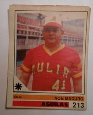 Card  NOE MADURO #213   /Venezuela AGUILAS 1988-89  Winter League