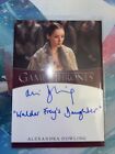 Alexandra Dowling Roslin Frey 2021 Rittenhouse Game of Thrones Autograph