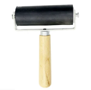 6cm Heavy Duty Hard Brayer Rubber Roller Printing Ink Lino Brayer Art Craft Tool - Picture 1 of 3