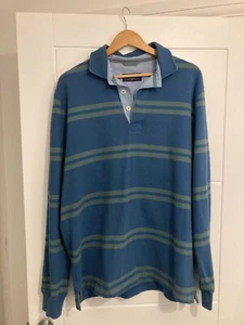 Joseph Turner rugby shirt, blue and green, size medium (on the generous side) - Picture 1 of 3