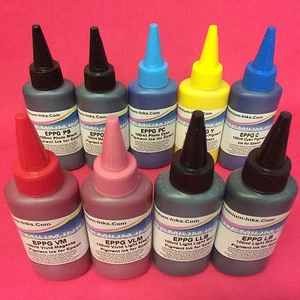 9X100ML PIGMENTO CISS TINTA IMPRESORA DE RECARGA PARA EPSON COLOR SEGURO SURECOLOR SC-P600 - Imagen 1 de 4