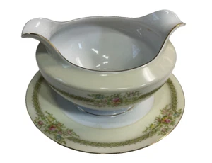 Meito China Gravy Bowl Japón vintage pintado a mano - Imagen 1 de 4