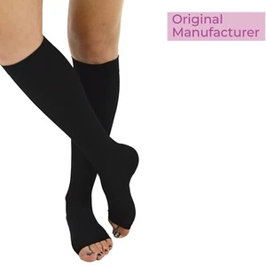 Altos de rodilla GABRIALLA punta abierta - compresión (25-35 mmHg): H-304 (O) - Imagen 1 de 15