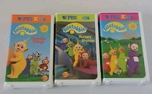 Lot of 3 PBS Teletubbies VHS in Clamshell Volumes 2 3 4 - Picture 1 of 10