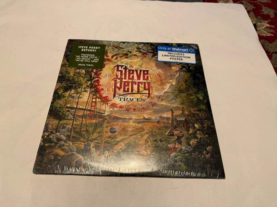 Steve Perry Traces Walmart Exclusive Album LP NEW with Limited Edition Poster - Image 1 of 1