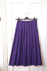 top notch true vintage 80s Purple pleated il skirt size 14 Excellent Condition - Picture 1 of 3