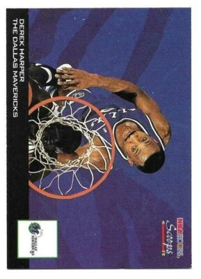 DEREK HARPER 1993-94 HOOPS SCOOPS CARD NEAR MINT CONDITION - Image 1 of 2