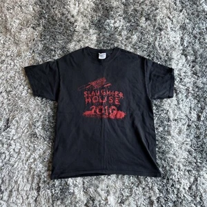 Vintage Rare Rat Bastards Slaughter House 2010 Black Short Sleeve T-Shirt Size L - Bild 1 von 4