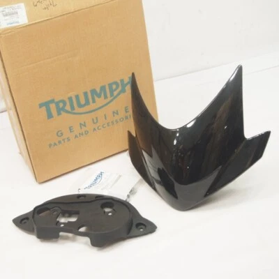 Triumph Street Triple R Genuine Flyscreen Cowl Shield NOS A9708262 Black Foto 1 de 4