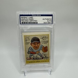 Marvin Owen Reprint Card Auto PSA/DNA Authentication 