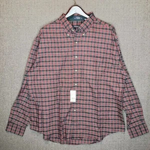Tournament Arrow Shirt Men's 2XL Red Plaid Longsleeve Button Up Classic  - Picture 1 of 7