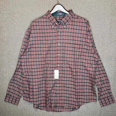Tournament Arrow Shirt Men's 2XL Red Plaid Longsleeve Button Up Classic  - Image 1 of 4