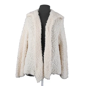 Joseph A NEW $98 Sz 3X Ivory Draped Collar Unlined 100% Polyester Wrap Sweater - Picture 1 of 15