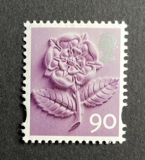 GB QE II, 2009, England, EN20 (exEN17a) 90p, English Tudor Rose, Fine Mint, MNH - Image 1 of 1
