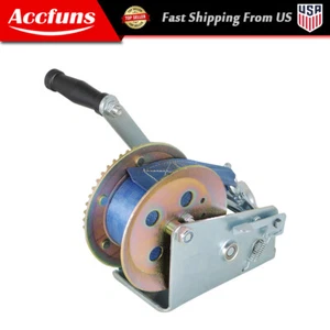 3500 LBS Manual Portable Crank Hand Winch For ATV Boat Trailer Truck Auto - Picture 1 of 8