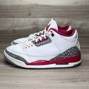 Nike Air Jordan 3 Cardinal Red Herren Größe 10 CT8532-126 OG III Retro Weiß Schuhe - Bild 1 von 10