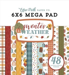 Echo Park - Suéter Clima - CardMakers 6x6 MEGA Pad 48/paquete Pumpkin Fall - Imagen 1 de 2