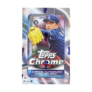 2025 Topps Chrome Baseball Hobby Box fabrikversiegelt - SCHNELLER KOSTENLOSER VERSAND!!! - Bild 1 von 7