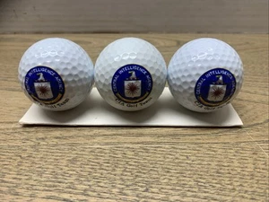 Pack Of Three Golf Balls.  The CIA Of The United States NEW Package Damage - Picture 1 of 3