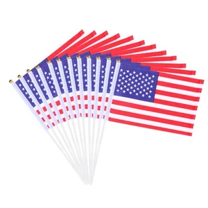 12pcs USA Flag American waving flag American Flags mini flag USA Flag - Picture 1 of 7
