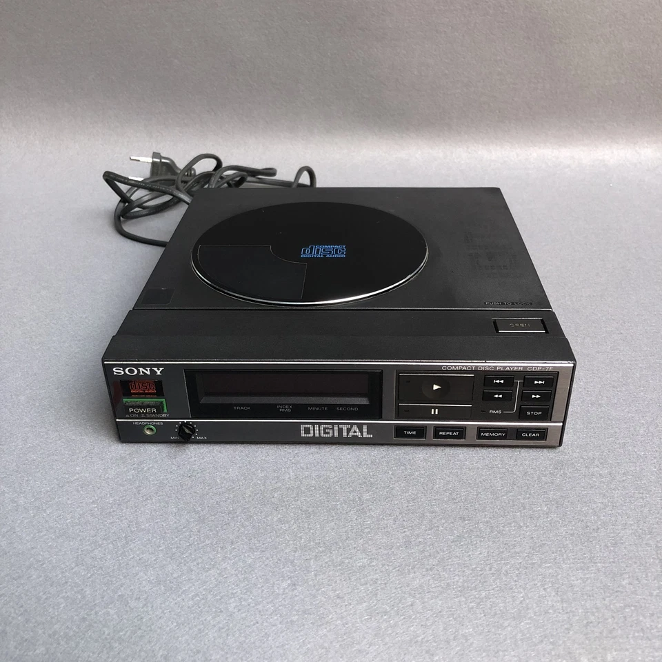 Vintage SONY CDP-7F (220V) Top-Loading Compact Disc Player Made in Japan Tested - Bild 1 von 4
