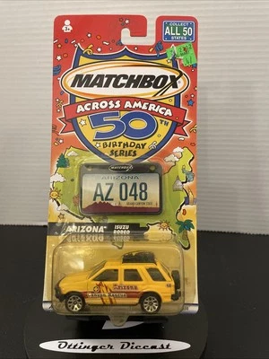 Matchbox Across America 50th Birthday Series ARIZONA 2001 ISUZU RODEO UNOPENED - Image 1 of 4