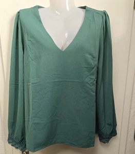 8459# Emma Ella, Camicia Donna, Taglia: L, Colore: Verde - Foto 1 di 8