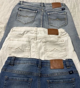 3 Pairs Of Lucky Brand Girls Jeans Size 12 Zoe Skinny / Dylan Boyfriend - Picture 1 of 11