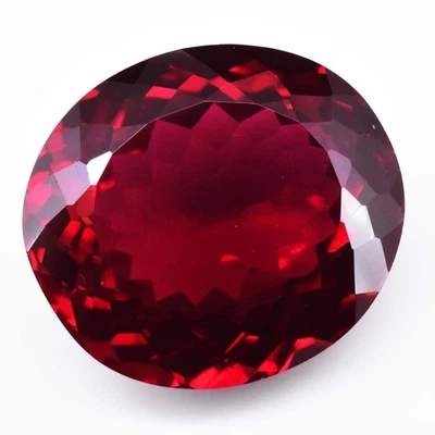 Top-Grade 45.65 Ct Natural Red Pyrope Garnet Oval Certified Gemstone, Mozambique - Image 1 of 4