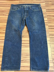Levi's 501 Original Fit Straight Jeans Mens 40x30 Blue Denim - Picture 1 of 6