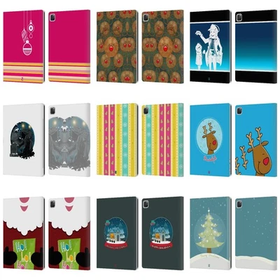 HEAD CASE DESIGNS MIX CHRISTMAS COLLECTION LEATHER BOOK CASE FOR APPLE iPAD - Image 1 of 4