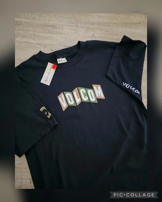 Vintage 90s VOLCOM Single Stitch T-Shirt NWT Made In USA Snowboard Surf Skate - Image 1 of 4