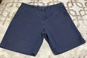 Vintage Tommy Hilfiger Shorts Herren 40 dunkelblau Chino klassische Passform flache Vorderseite Freizeit - Bild 1 von 7