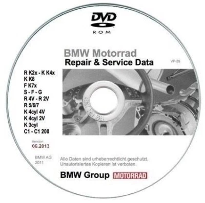 Bmw Motorrad RSD 6.2013 manuali officina & dati per tutte le moto Bmw  su dvd - Immagine 1 di 4