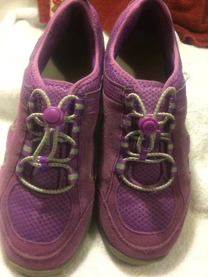 Lands’ End Girls Hiking Shoes Trail All Terrain  Girls Kids Size 6M Purple - Image 1 of 4