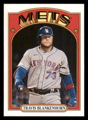 2021 Topps Heritage #691 Travis Blankenhorn RC - Image 1 of 2
