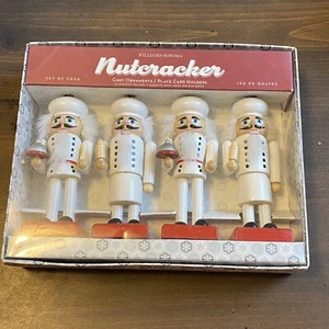 Williams Sonoma Set di Schiaccianoci - Bianco e Rosso Set di Quattro Nuovi - Foto 1 di 5