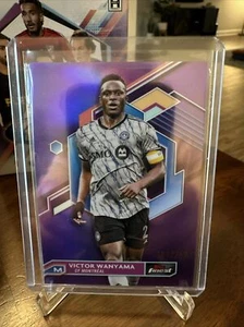 2023 Topps Finest MLS VICTOR WANYAMA PURPLE REFRACTOR CF MONTREAL 184/250 #2 - Picture 1 of 3