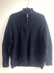 Esprit Jersey Hombre XXL Algodón Punto Cremallera Negro / Estado A+ - Imagen 1 de 9