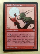Goblin soothsayer-mirage mtg mir uncommon Excellent (EX)