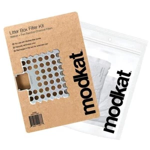 Modkat Odor Filter Kit Basket + Two 100% Natural Bamboo Charcoal F From Japan - Picture 1 of 4