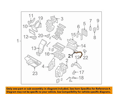HYUNDAI 原始设备制造商 10-12 Santa Fe 3.5L 升空调交流蒸发器加热器排水软管 972842B000 — 第 1/2 张图片