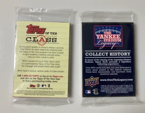 Baseball Card Promo Packs Topps Upper Deck 2008 Lotto di 2 Yankee Stadium & Class - Foto 1 di 11