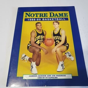 Notre Dame Basketball Team Media Guide souvenir program book pamphlet 1988 88-89 - Picture 1 of 11