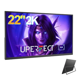 22" 2K Portable Monitor IPS USB-C HDMI Large Work Home Gaming Second Monitor - Picture 1 of 7