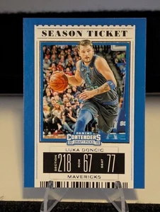 Luka Doncic: 2019 Panini Contenders DRAFT PICKS, BLUE SEASON TICKET, 2nd YR.!! - Picture 1 of 2