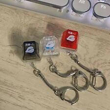 Keyboard Keychain with LED Light Small Light Button Gifts Backlight Key Caps