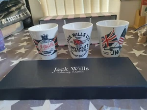 Jack Wills Archibald Porcelain Cups - Set Of Three - Picture 1 of 3